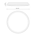 KUZCO LIGHTING INC, BROOK FLUSH MOUNTS, FLUSH MOUNT CEILING LIGHTS