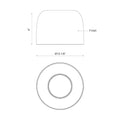 KUZCO LIGHTING INC, CAYNE FLUSH MOUNTS, FLUSH MOUNT CEILING LIGHTS