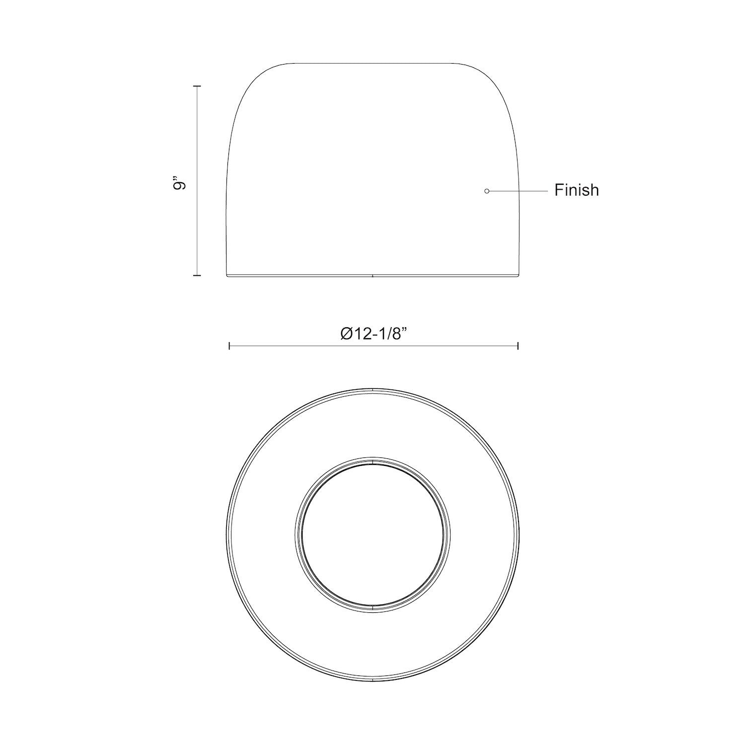 KUZCO LIGHTING INC, CAYNE FLUSH MOUNTS, FLUSH MOUNT CEILING LIGHTS