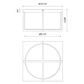 KUZCO LIGHTING INC, REGLAO FLUSH MOUNTS, FLUSH MOUNT CEILING LIGHTS