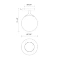 ALORA, NOUVEAU FLUSH MOUNTS, FLUSH MOUNT CEILING LIGHTS