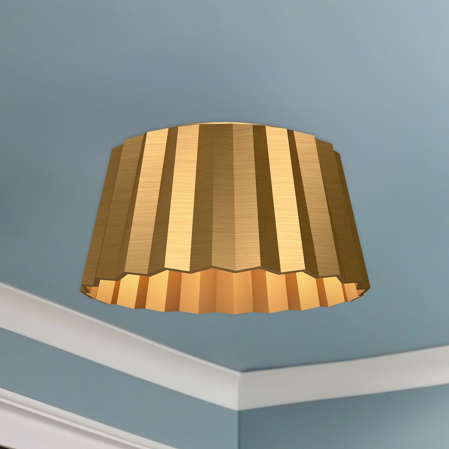 KUZCO LIGHTING INC, PLISSE FLUSH MOUNTS, FLUSH MOUNT CEILING LIGHTS