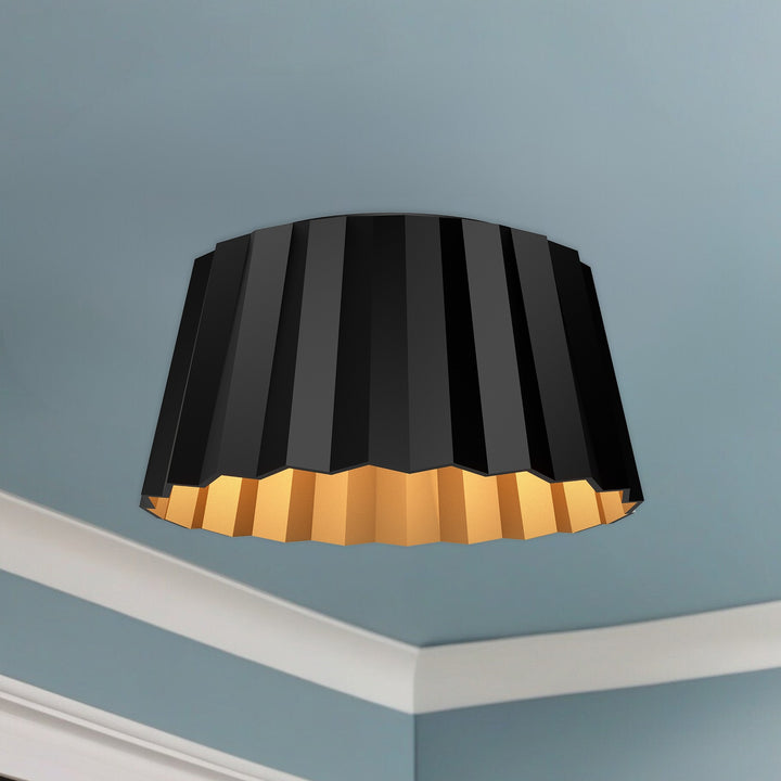 KUZCO LIGHTING INC, PLISSE FLUSH MOUNTS, FLUSH MOUNT CEILING LIGHTS
