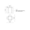 KUZCO LIGHTING INC, CLOVER FLUSH MOUNTS, FLUSH MOUNT CEILING LIGHTS