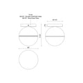 KUZCO LIGHTING INC, MONAE FLUSH MOUNTS, FLUSH MOUNT CEILING LIGHTS