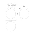 KUZCO LIGHTING INC, MONAE FLUSH MOUNTS, FLUSH MOUNT CEILING LIGHTS