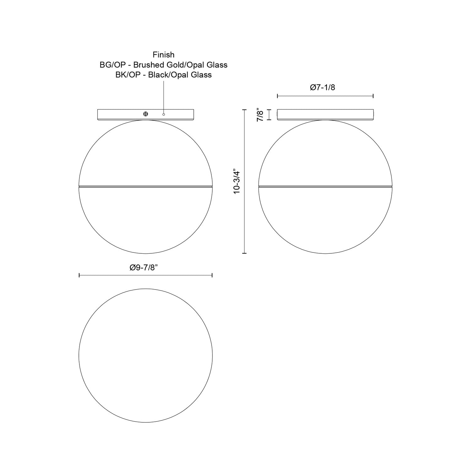 KUZCO LIGHTING INC, MONAE FLUSH MOUNTS, FLUSH MOUNT CEILING LIGHTS