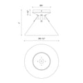 ALORA, ARCHER FLUSH MOUNTS, FLUSH MOUNT CEILING LIGHTS