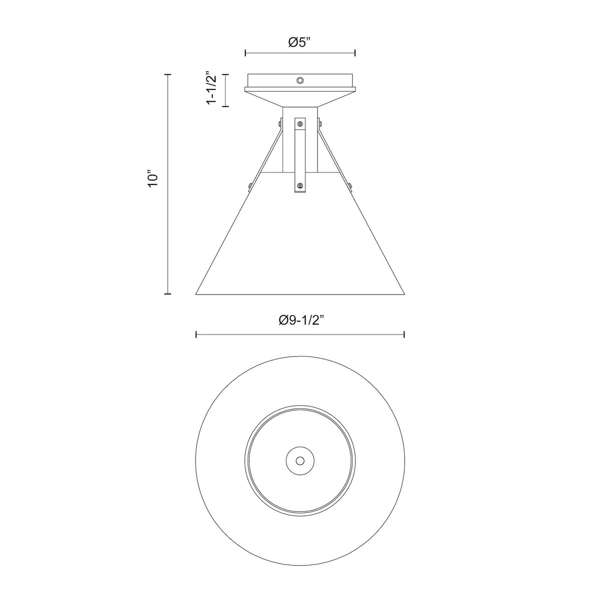 ALORA, ARCHER FLUSH MOUNTS, FLUSH MOUNT CEILING LIGHTS
