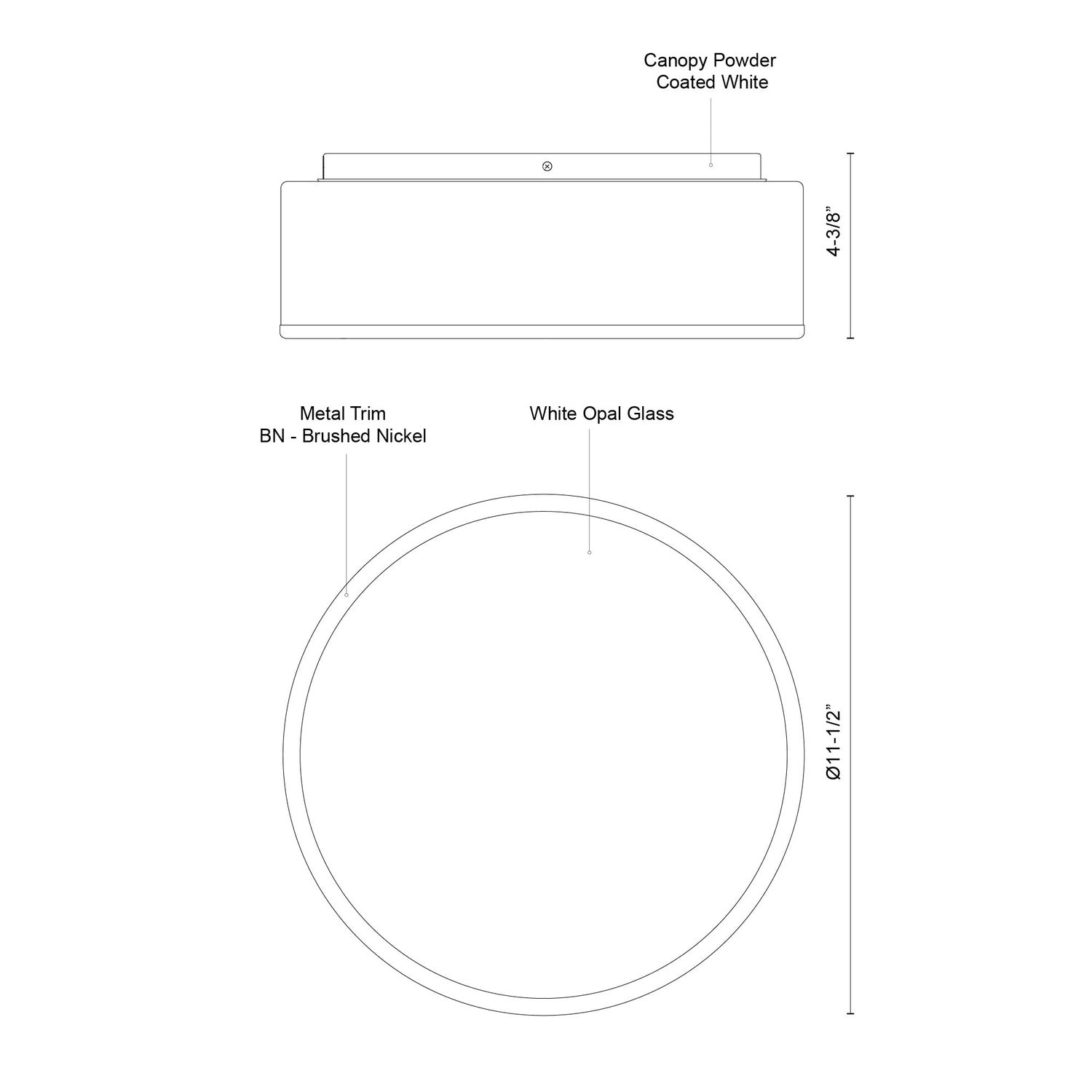 KUZCO LIGHTING INC, CHARLIE FLUSH MOUNTS, FLUSH MOUNT CEILING LIGHTS