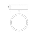 KUZCO LIGHTING INC, DALTON FLUSH MOUNTS, FLUSH MOUNT CEILING LIGHTS