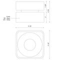 KUZCO LIGHTING INC, SOLO FLUSH MOUNTS, FLUSH MOUNT CEILING LIGHTS