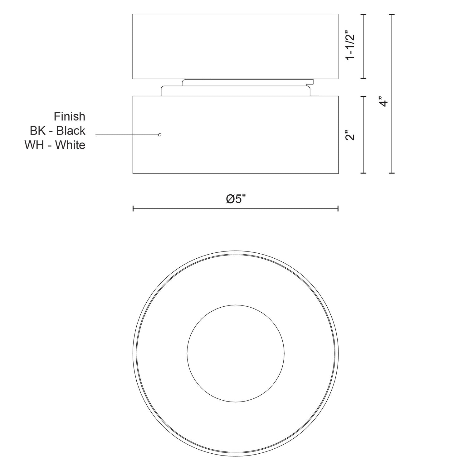 KUZCO LIGHTING INC, SOLO FLUSH MOUNTS, FLUSH MOUNT CEILING LIGHTS