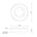 KUZCO LIGHTING INC, COLLINS FLUSH MOUNTS, FLUSH MOUNT CEILING LIGHTS