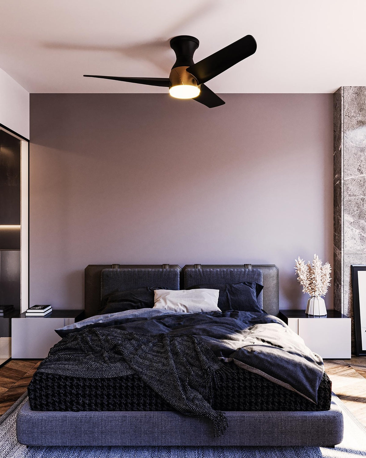 KUZCO LIGHTING INC, THALIA HUGGER FANS, OUTDOOR CEILING FAN
