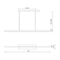 KUZCO LIGHTING INC, VEGA LINEAR PENDANTS, PENDANT LIGHT