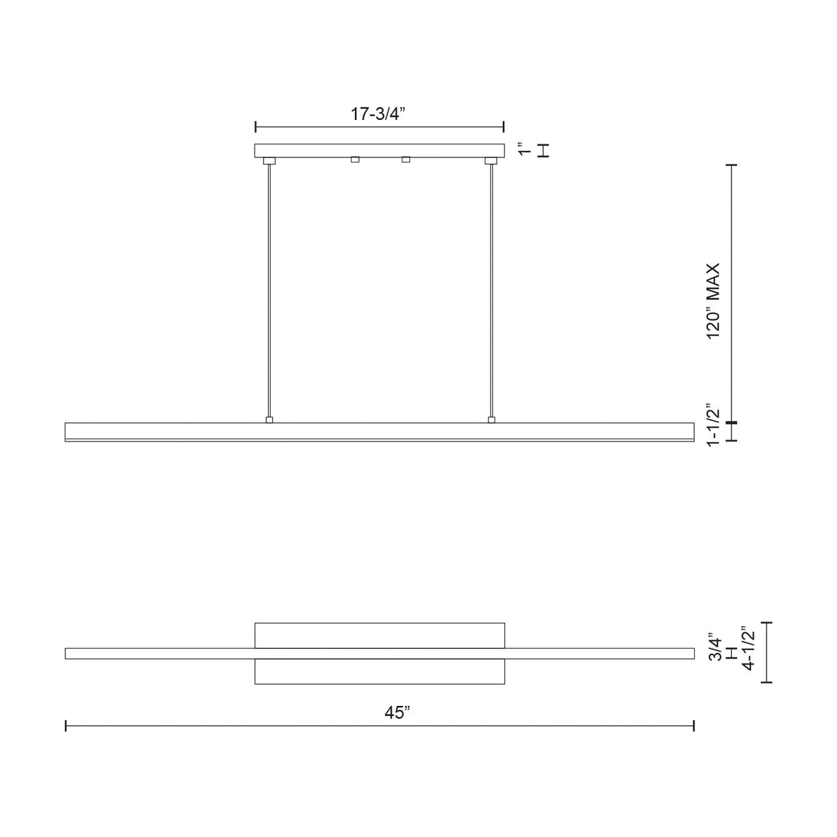 KUZCO LIGHTING INC, VEGA LINEAR PENDANTS, PENDANT LIGHT