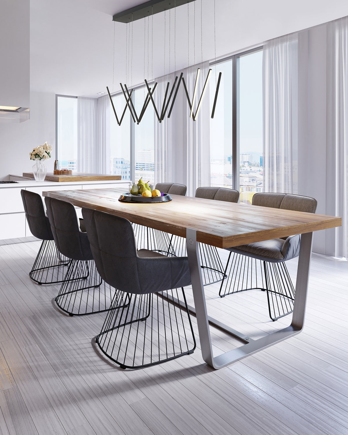 KUZCO LIGHTING INC, CHUTE LINEAR PENDANTS, PENDANT LIGHT