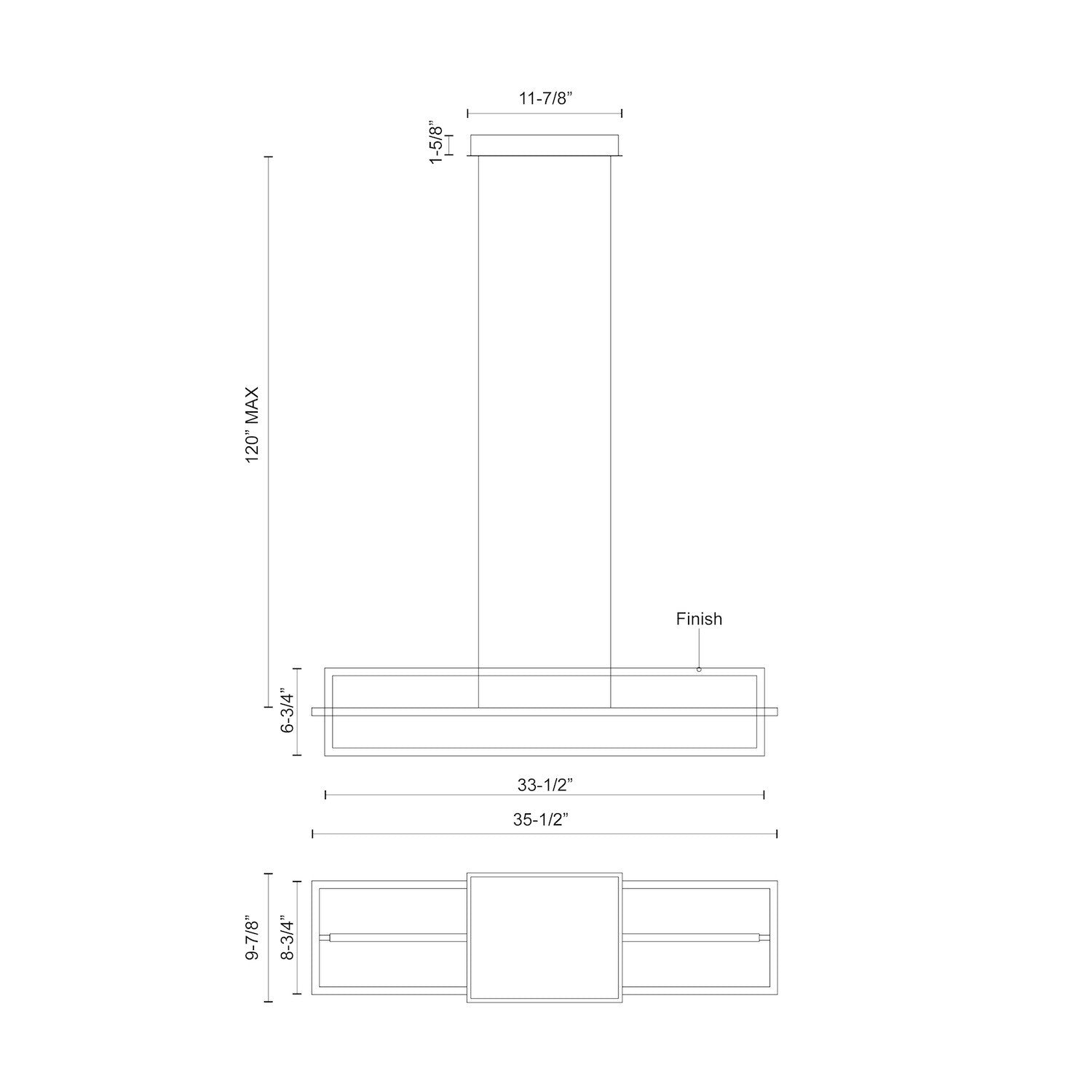 KUZCO LIGHTING INC, MONDRIAN LINEAR PENDANTS, PENDANT LIGHT
