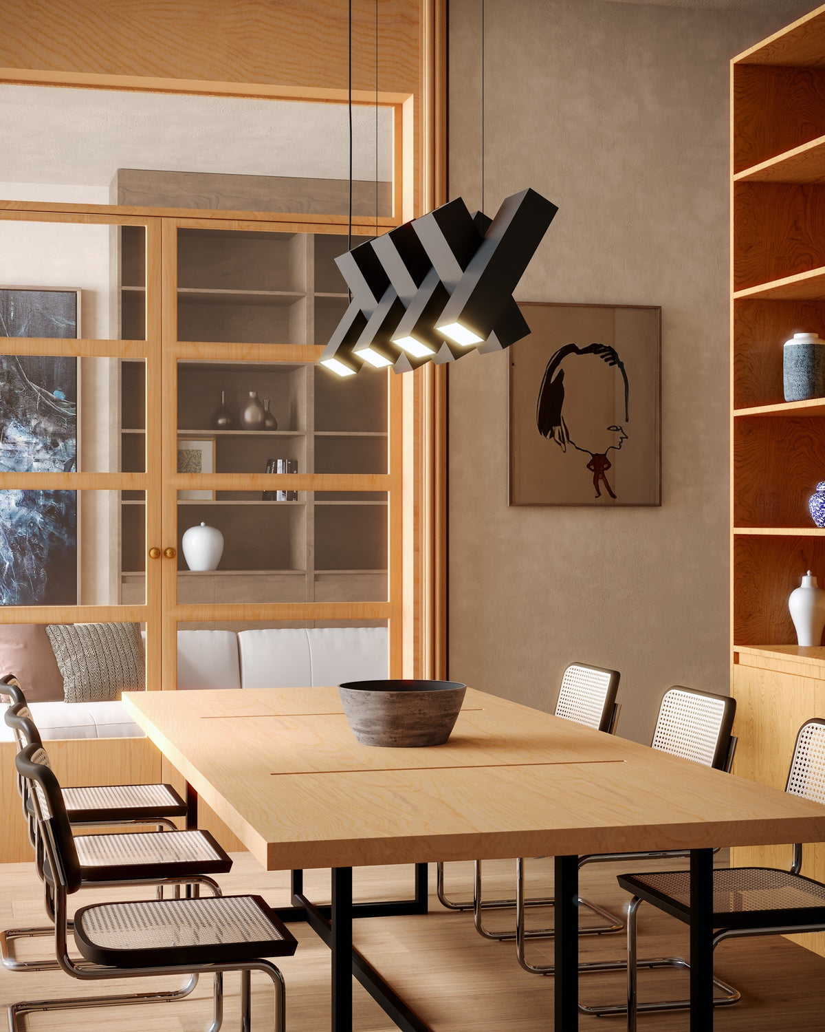 KUZCO LIGHTING INC, DOMINO LINEAR PENDANTS, PENDANT LIGHT