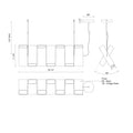 KUZCO LIGHTING INC, DOMINO LINEAR PENDANTS, PENDANT LIGHT