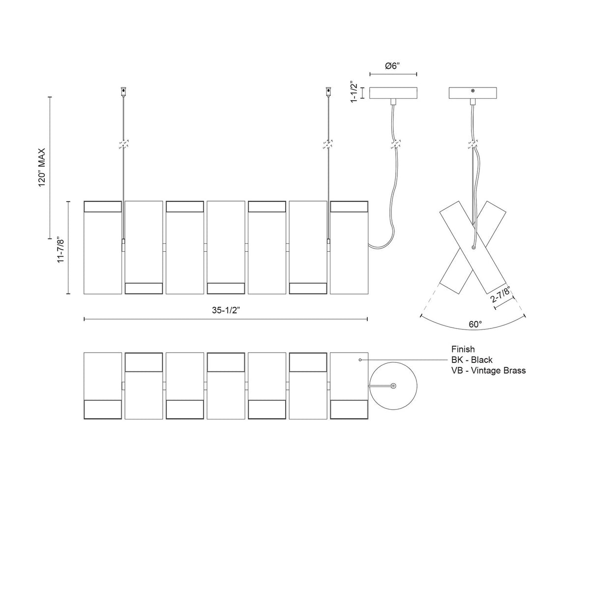 KUZCO LIGHTING INC, DOMINO LINEAR PENDANTS, PENDANT LIGHT