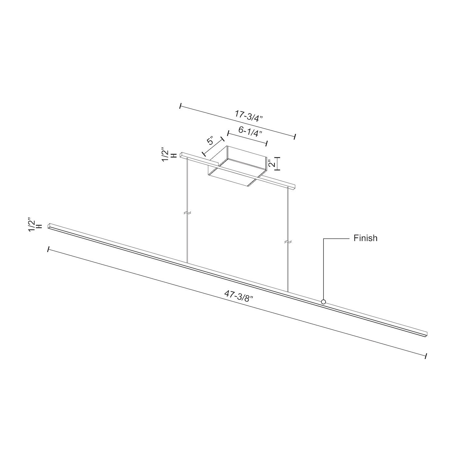 KUZCO LIGHTING INC, VEGA MINOR LINEAR PENDANTS, PENDANT LIGHT