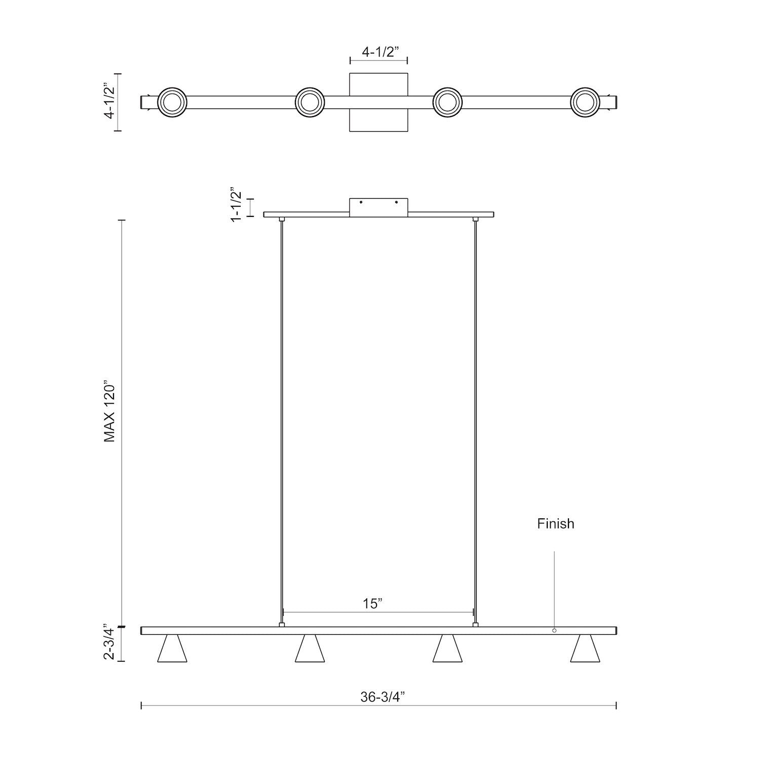 KUZCO LIGHTING INC, DUNE LINEAR PENDANTS, PENDANT LIGHT