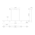 KUZCO LIGHTING INC, DUNE LINEAR PENDANTS, PENDANT LIGHT
