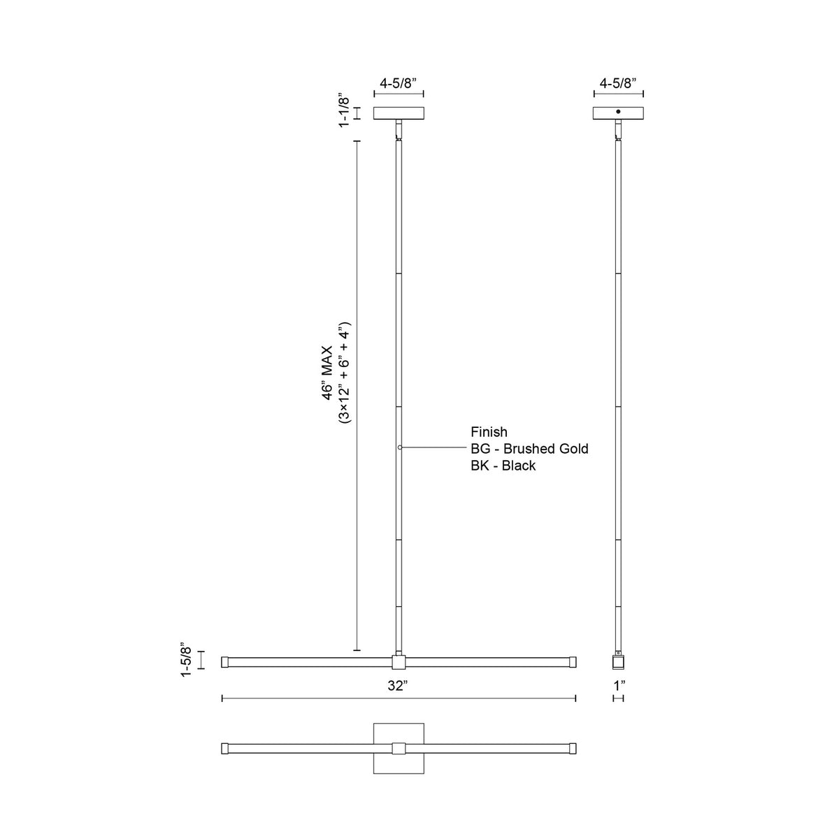 KUZCO LIGHTING INC, BLADE LINEAR PENDANTS, PENDANT LIGHT