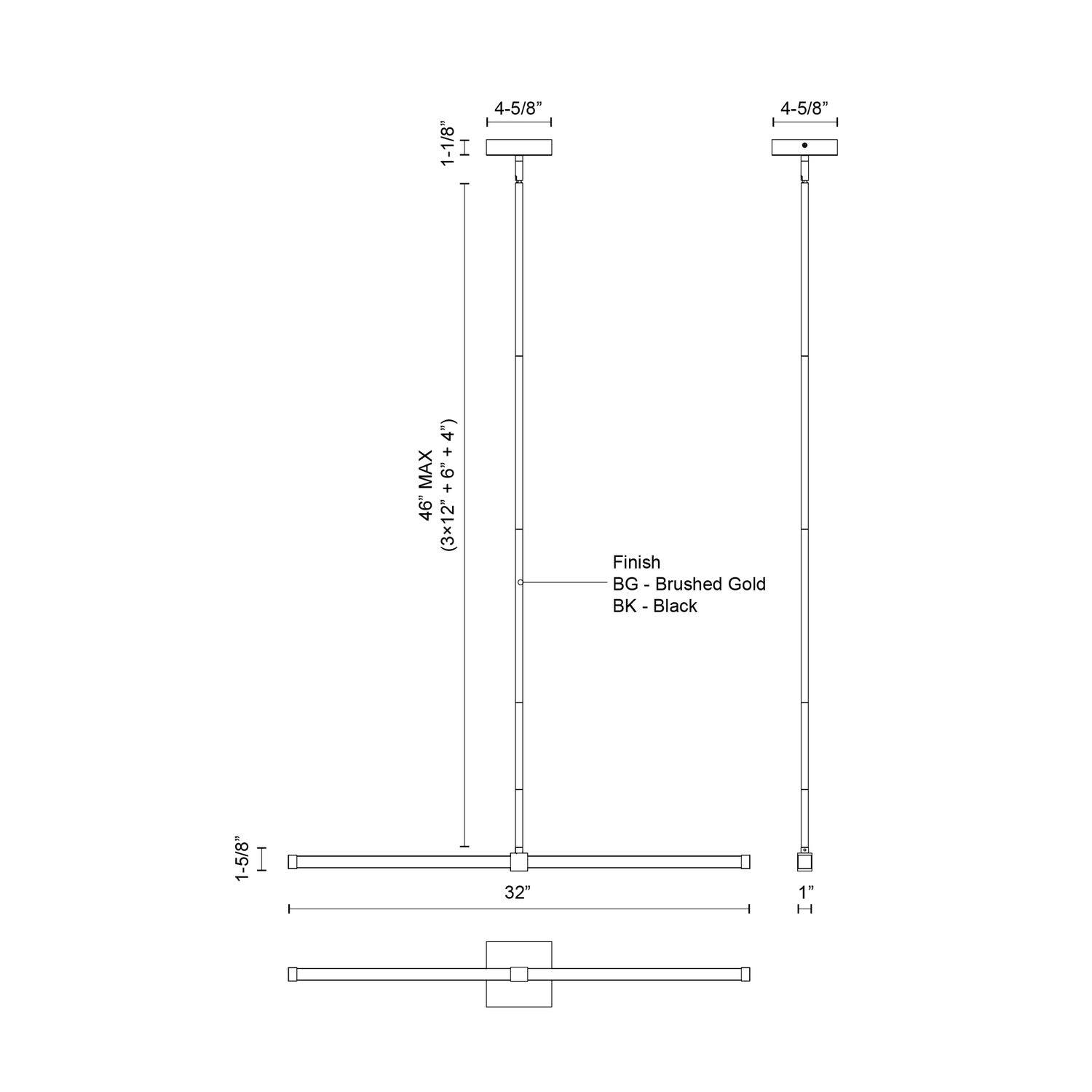KUZCO LIGHTING INC, BLADE LINEAR PENDANTS, PENDANT LIGHT