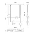 KUZCO LIGHTING INC, TAGLIATO LINEAR PENDANTS, PENDANT LIGHT