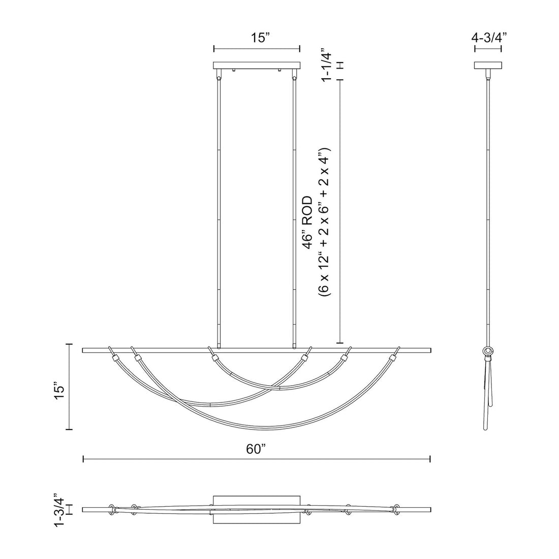 ALORA, ARYAS LINEAR PENDANTS, PENDANT LIGHT