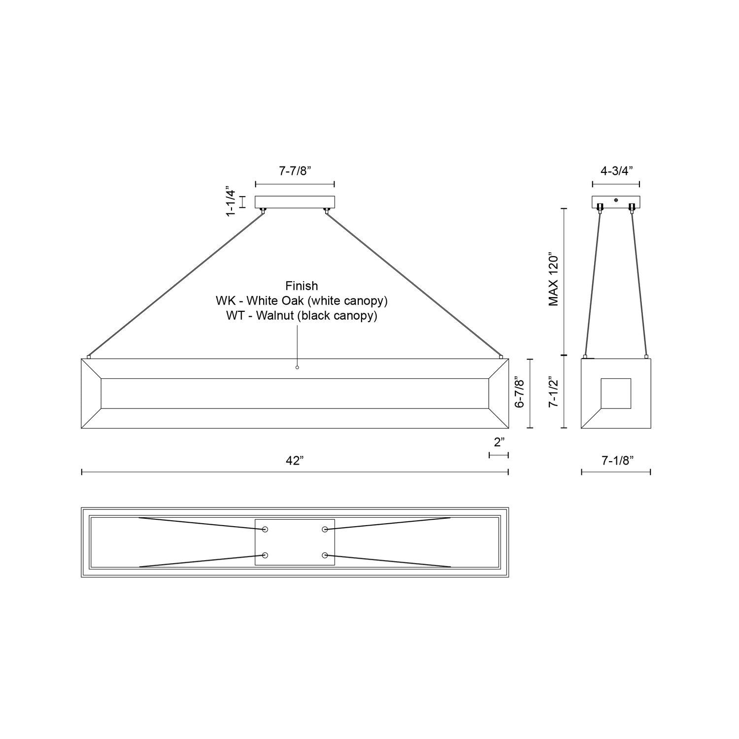KUZCO LIGHTING INC, MORINA LINEAR PENDANTS, PENDANT LIGHT