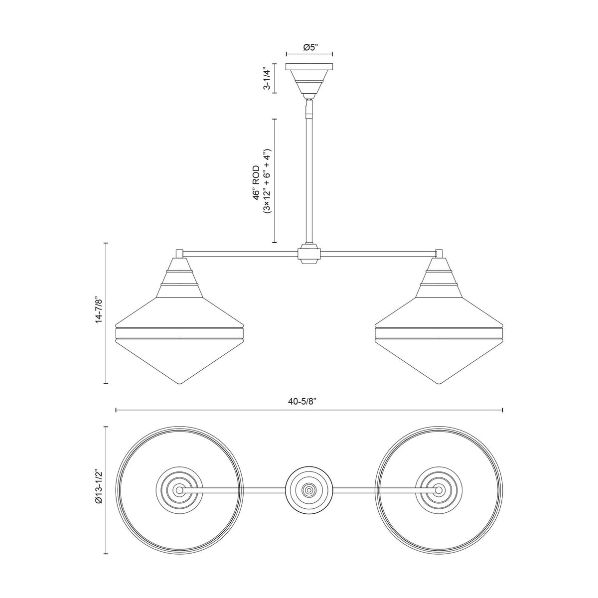 ALORA, WILLARD LINEAR PENDANTS, PENDANT LIGHT