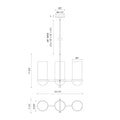 KUZCO LIGHTING INC, CYRUS LINEAR PENDANTS, PENDANT LIGHT