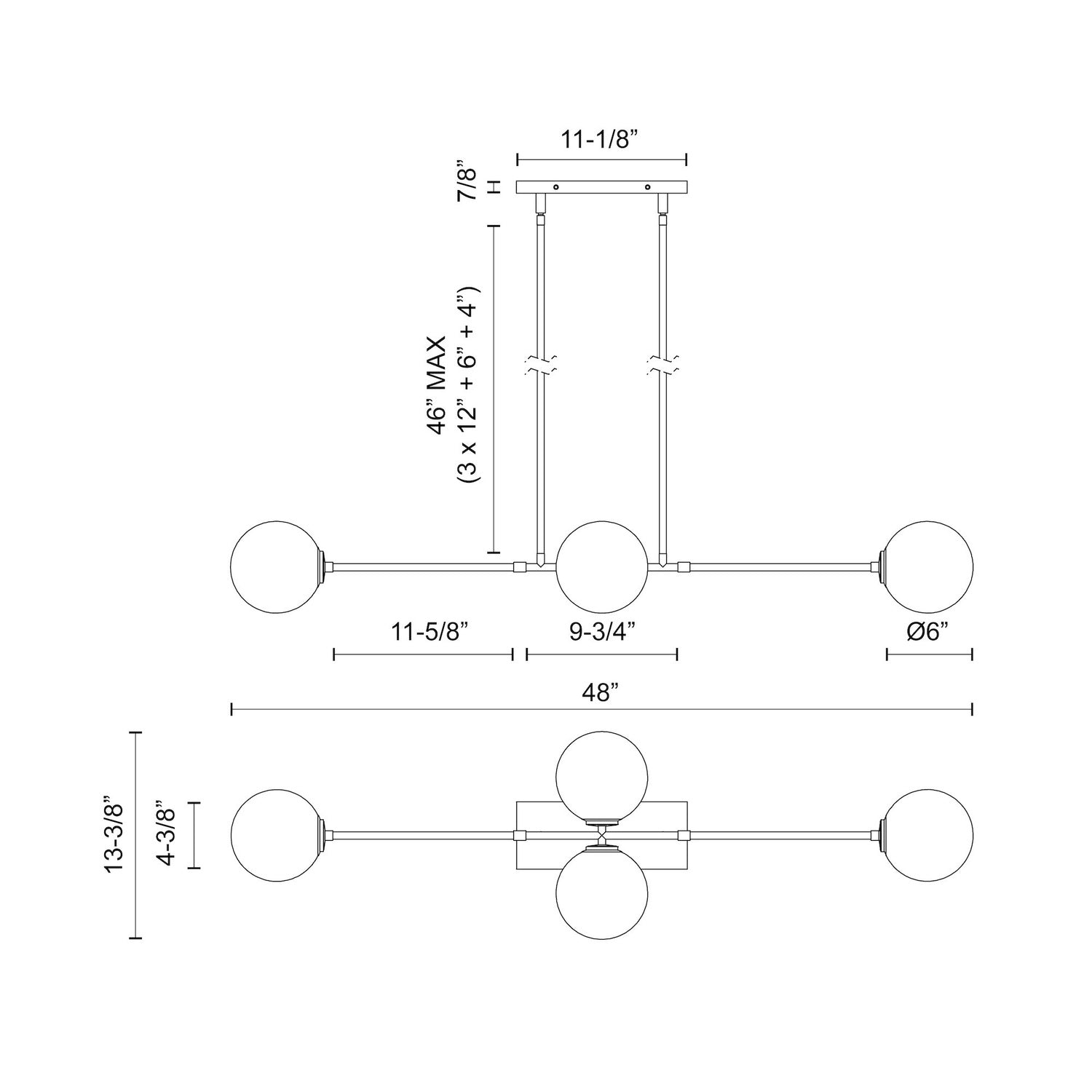 ALORA, CASSIA LINEAR PENDANTS, PENDANT LIGHT