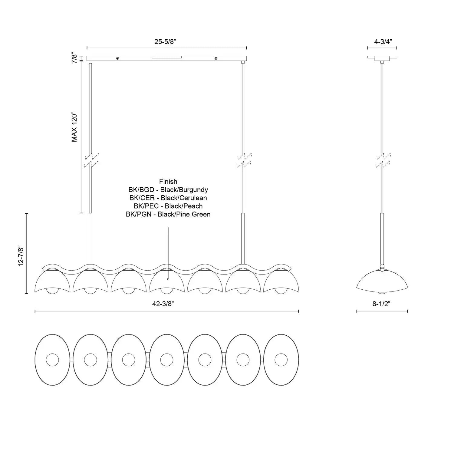 KUZCO LIGHTING INC, ATLAS LINEAR PENDANTS, PENDANT LIGHT
