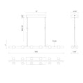 KUZCO LIGHTING INC, REZZ LINEAR PENDANTS, PENDANT LIGHT