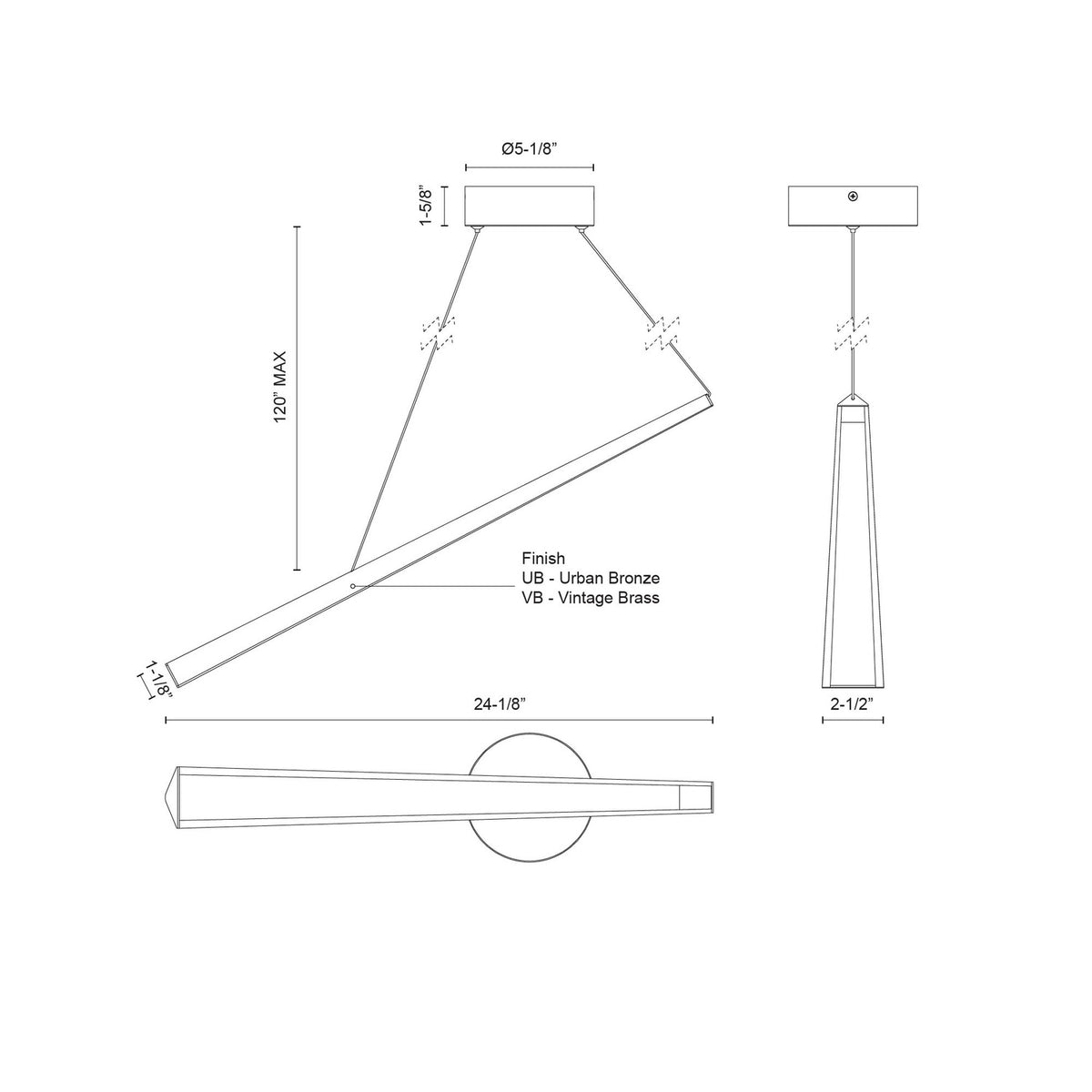 KUZCO LIGHTING INC, LEX LINEAR PENDANTS, PENDANT LIGHT