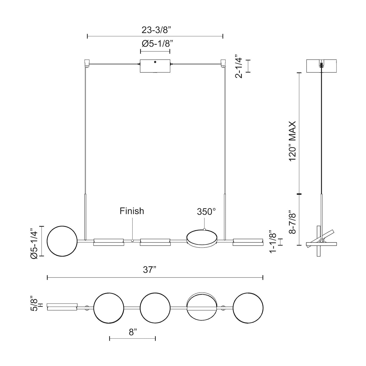 KUZCO LIGHTING INC, NOVEL LINEAR PENDANTS, PENDANT LIGHT