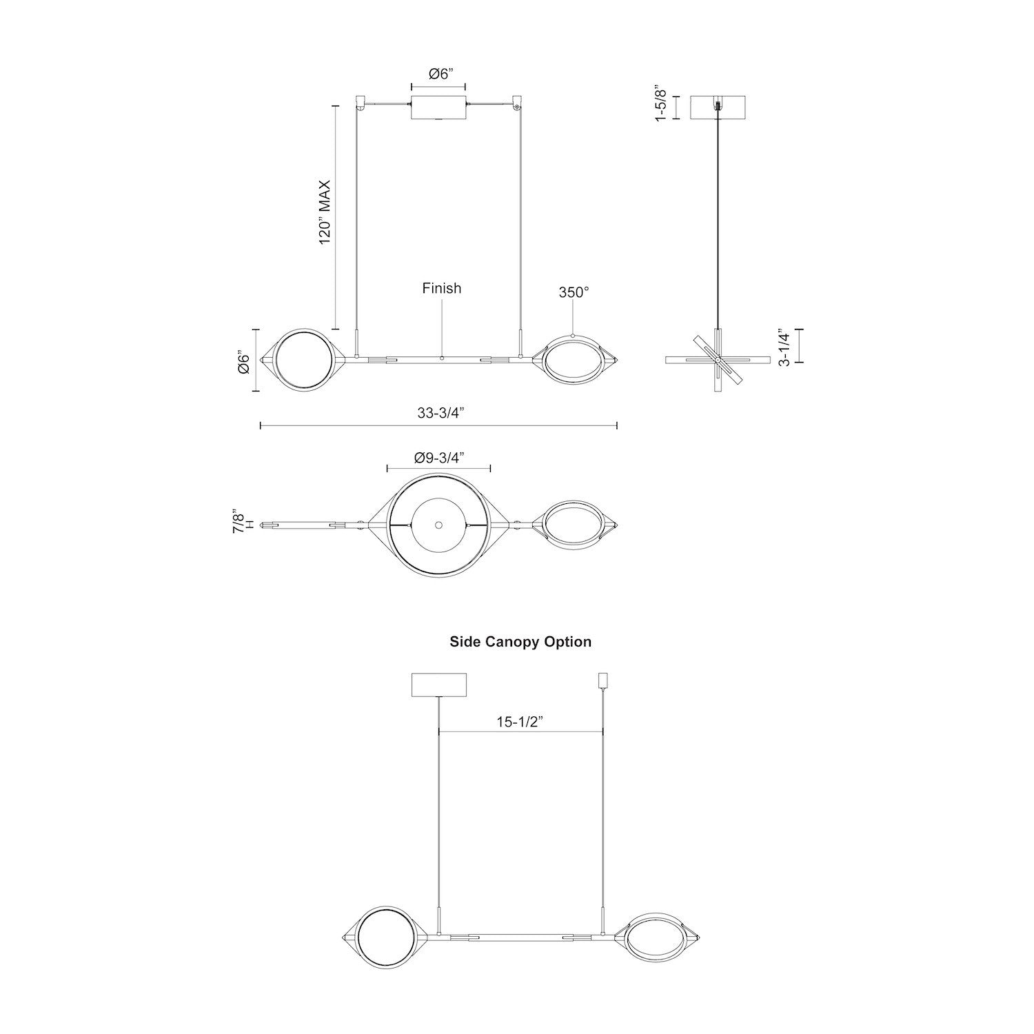 KUZCO LIGHTING INC, SERIF LINEAR PENDANTS, PENDANT LIGHT