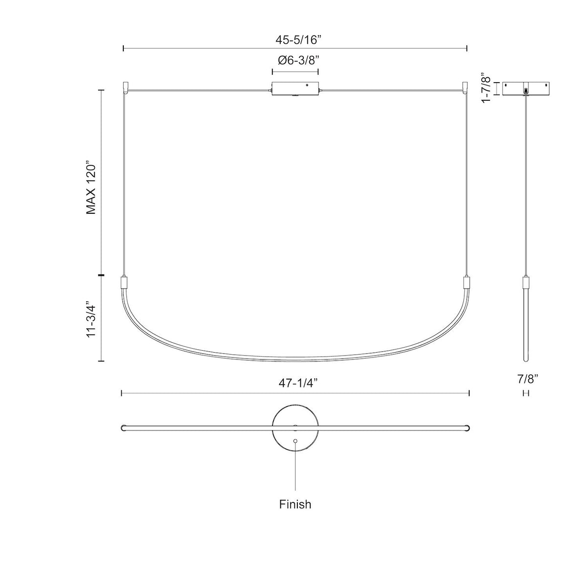 KUZCO LIGHTING INC, TALIS LINEAR PENDANTS, PENDANT LIGHT