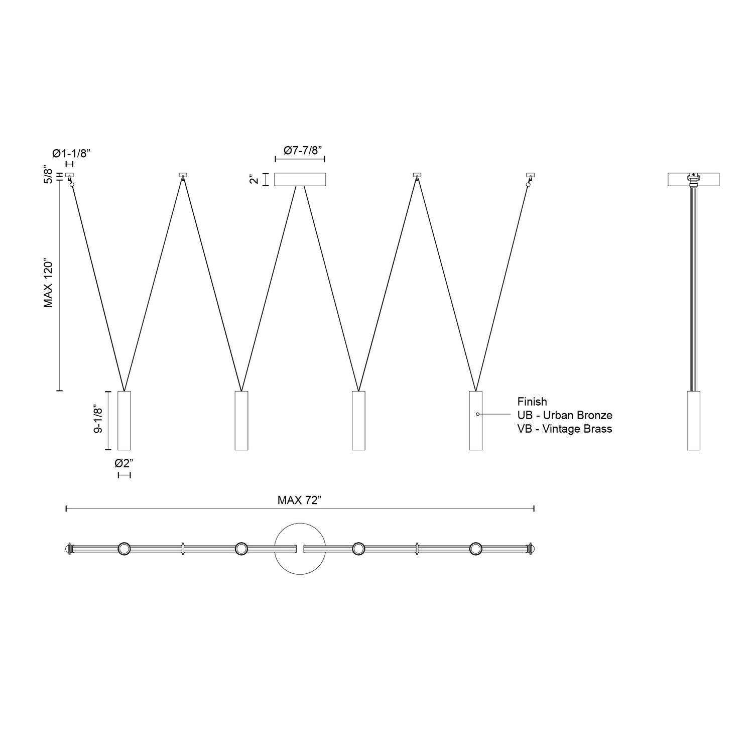 KUZCO LIGHTING INC, MASON LINEAR PENDANTS, PENDANT LIGHT