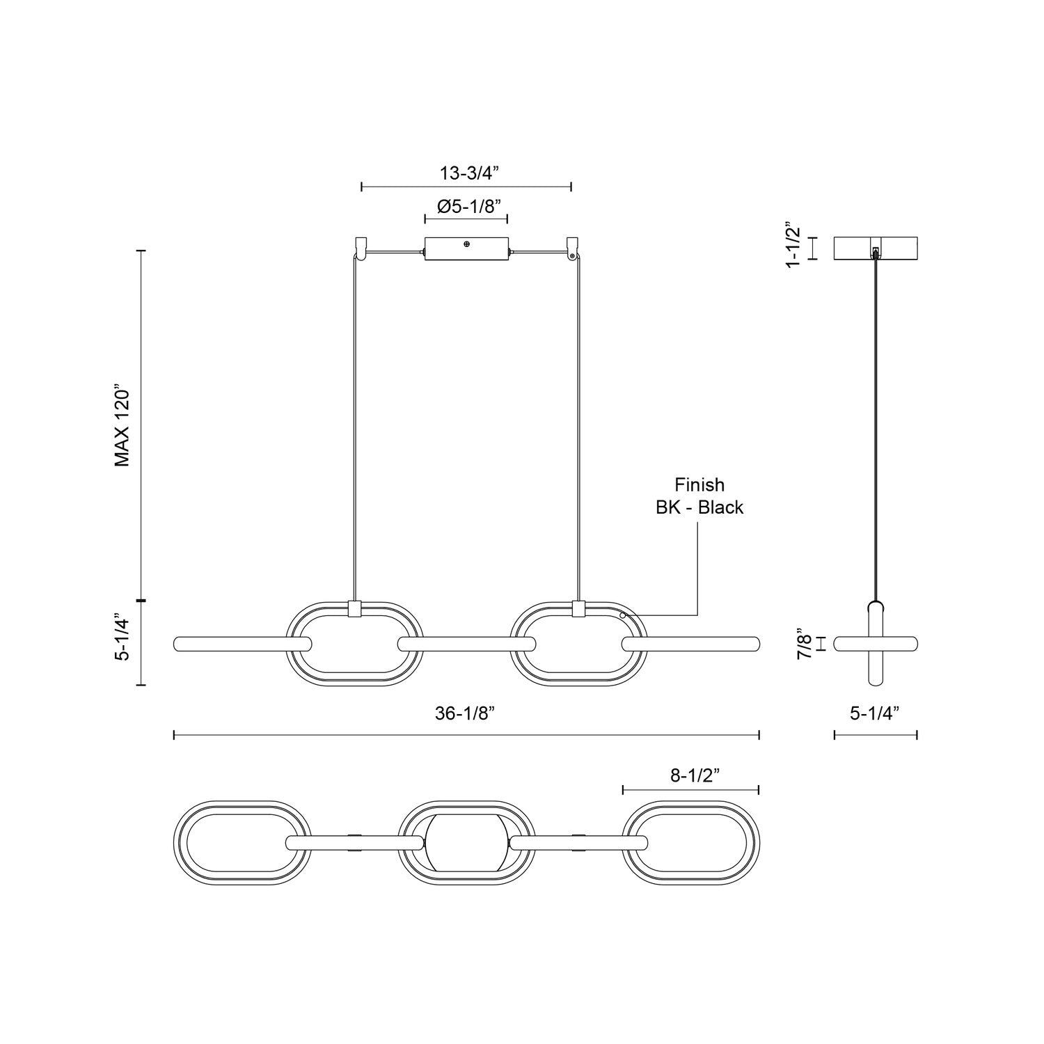 KUZCO LIGHTING INC, AIREN LINEAR PENDANTS, PENDANT LIGHT