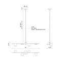 KUZCO LIGHTING INC, JAYDEN LINEAR PENDANTS, PENDANT LIGHT