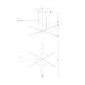 KUZCO LIGHTING INC, VEGA MULTI PENDANTS, PENDANT LIGHT