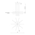 KUZCO LIGHTING INC, VEGA MULTI PENDANTS, PENDANT LIGHT