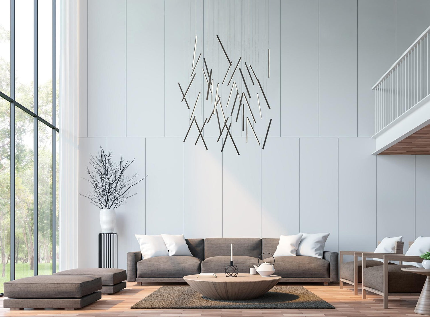 KUZCO LIGHTING INC, CHUTE MULTI PENDANTS, PENDANT LIGHT