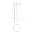 KUZCO LIGHTING INC, CHUTE MULTI PENDANTS, PENDANT LIGHT